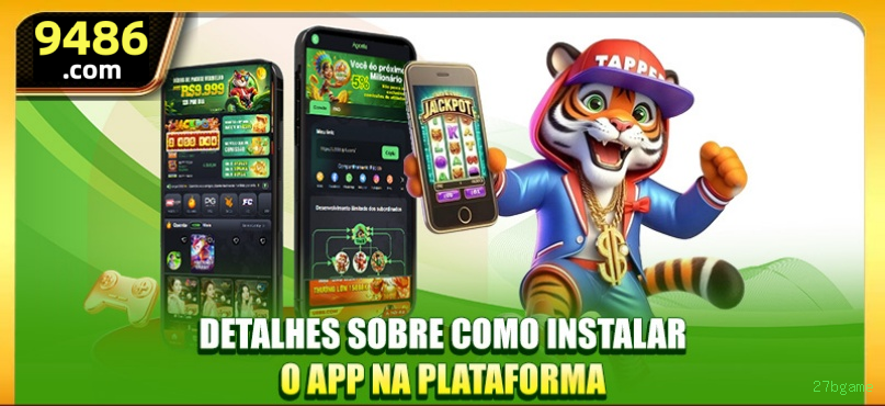 Aplicativo móvel 27bgame para iOS e Android